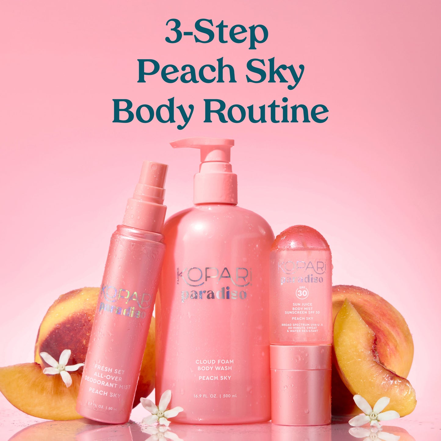 Peach Sky Cloud Foam Body Wash